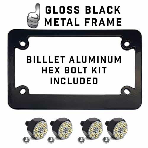 Metal black motorcycle - "black",