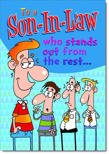 Doodlecards son law - doodlecards, son-in-law