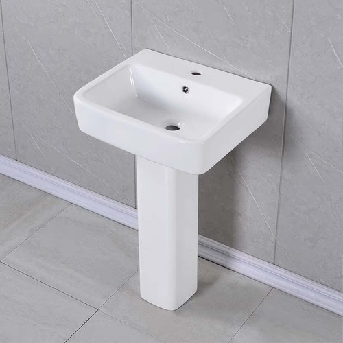 Ceramic modern bathroom - modern, basin
