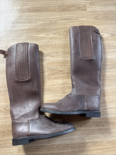 Rectiligne brown leather zip - brown,
