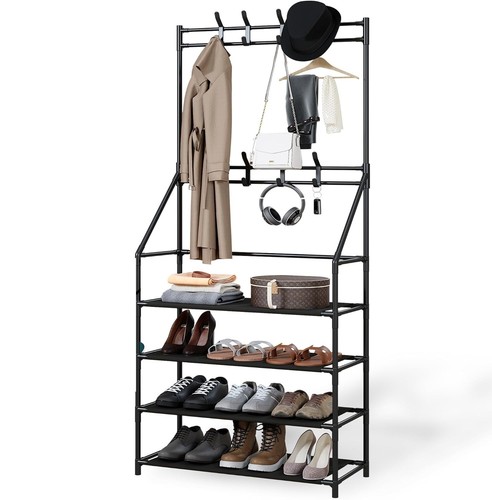 Large shoe rack and - rack, coat