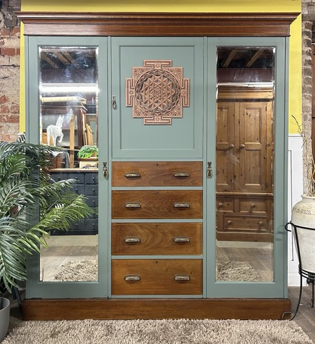Victorian compactum mirrored - victorian,