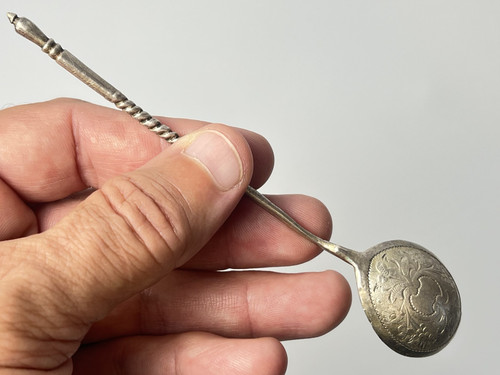 Vintage silver spoon marked - spoon,