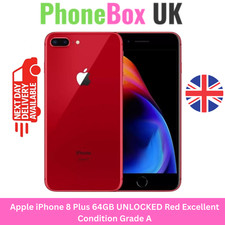 Apple iPhone 8 Plus 64GB UNLOCKED Red Excellent Condition Grade A