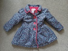 Boots Mini Club Girls Winter Coat, Pretty Floral Design, 2-3 Years, Showerproof