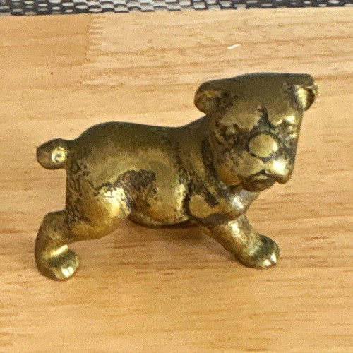 Metal bulldog dog ornament - metal,