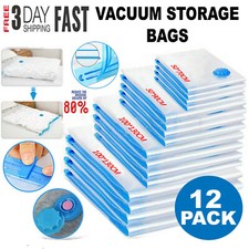 STRONG VACUUM STORAGE SPACE SAVING BAGS VAC BAG SPACE SAVER VACCUM VACUM BAG UK