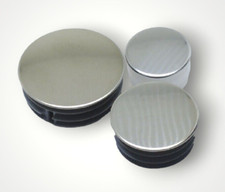 Round  End Caps Chrome Plated
