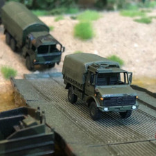 Truck Unimog U1300L Canvas Bundeswehr, Gauge Z, 1:220, Unpainted, Vehicles