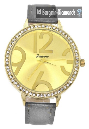 Ladies 45mm gold - ladies, cz