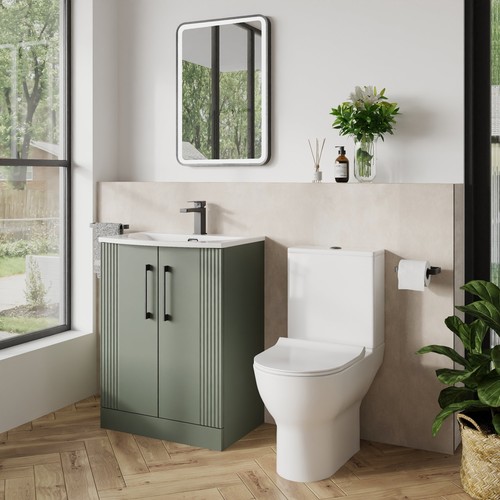 Deco curved 500mm satin green - 500mm,