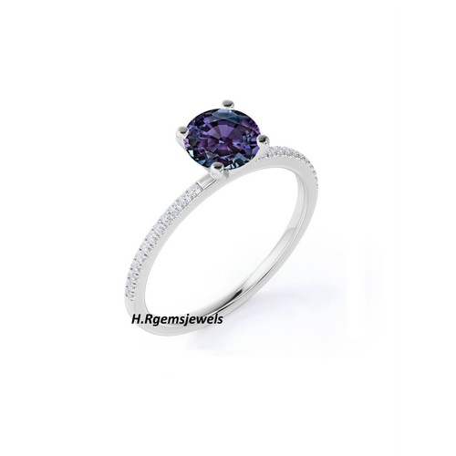 Silver alexandrite ring color - alexandrite,