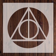 Harry Potter Deathly Hallows Symbol Stencil  - 190 Micron Mylar