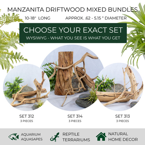 Manzanita driftwood - 10-18",