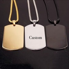 Personalised dogtag pendant