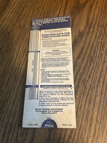Vintage 1980 goodyear - goodyear, auto