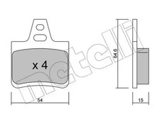 Brake pads 22-0285-0 METELLI