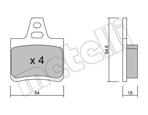 Brake pads 0285 metelli - brake,