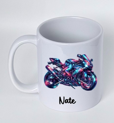 Personalised motorbike coffee - personalised,