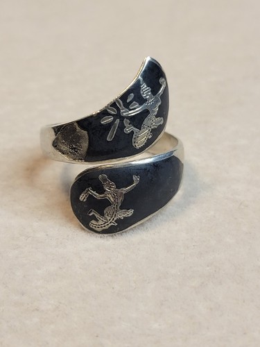Vintage thai siam black enamel - siam,
