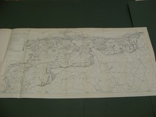 100% ORIGINAL LARGE SURRY  AND HANTS GREENSANDS  GEOLOGICAL MAP  BY T KELL C1899