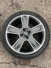 MINI R56 R57 17" Black Star Bullet 5 Spoke 111 Alloy Wheel Rim With Tyre 6784124