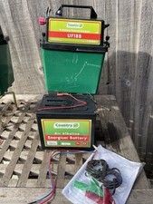 Electric fence Energiser Portable 9v Country UF18B Like hawk With 175ah Battery