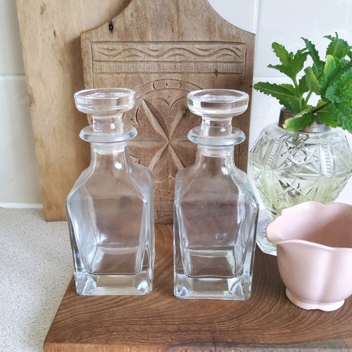 Mini square bottles glass - bottles,,