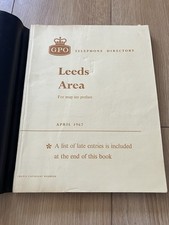 Leeds Telephone Vintage GPO 1967 Phone Directory Book. Horsforth. Bramley.Batley