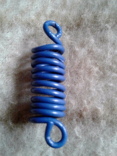 Blue copper dreadlock jewelry - copper,