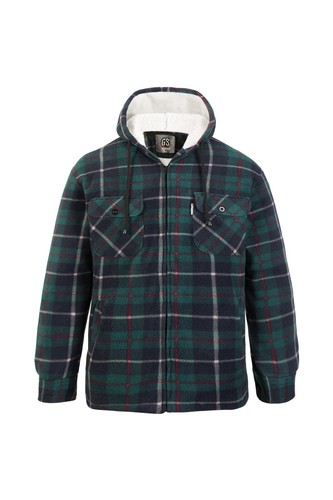 Mens padded shirt sherpa - padded, fur