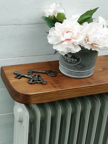 Solid pine wood radiator - solid,