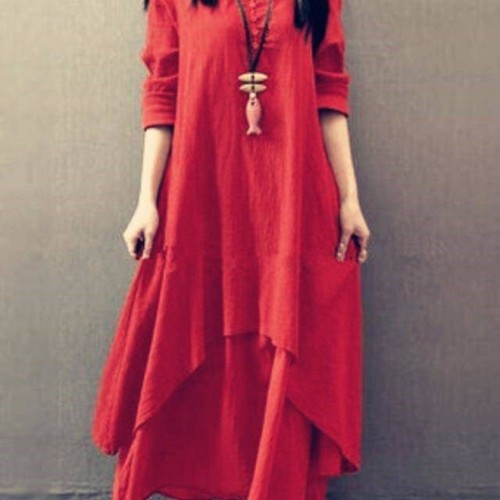 Tunic gypsy linen long - gypsy,