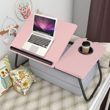 Folding Laptop Table Stand Bed Computer Desk Bed Picnic Stand Notebook Tray Home