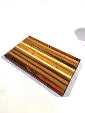 Handcrafted hardwood Striped Cutting Board