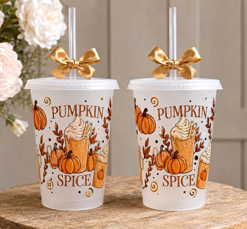 Pumpkin spice 24oz clear - spice,