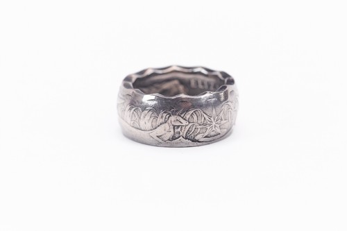 Australian coin ring made - , from
