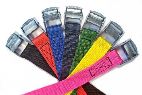 Metal cam buckle tie - cam, down
