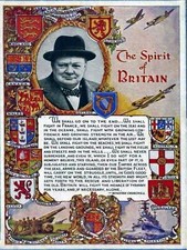 Chirchill quote british Retro