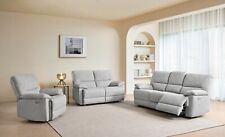 Grey Fabric Electric Reclining