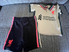 LIVERPOOL FC L.F.C. Football Soccer 2 Part Set Shorts Jersey KIT 22/23 9-12M