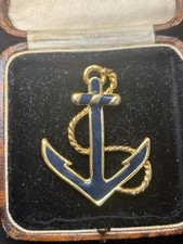 Vintage Gold Tone Anchor
