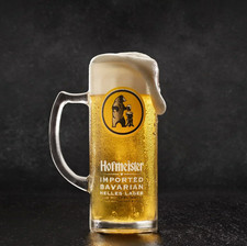 Hofmeister Glass Pint Tankard