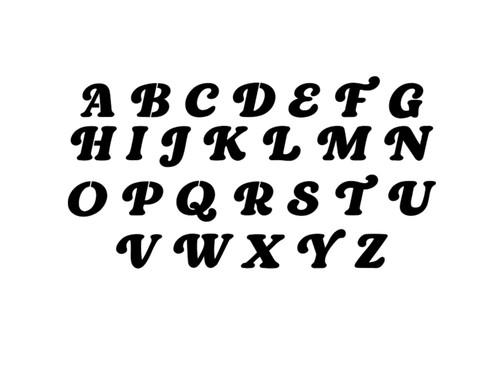 Vinyl decal alphabet 3 - decal,