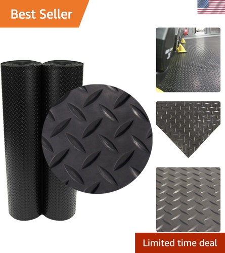 Diamond plate rubber mat - rubber,