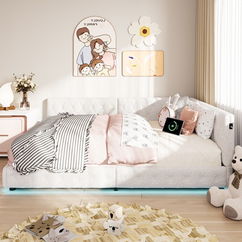Upholstered double sofa bed - upholstered,