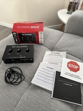 M-Audio M-Track Solo USB Audio Interface Black Boxed and complete 