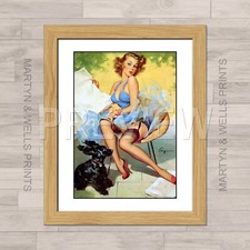 Gil Elvgren print. In a