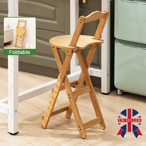 Wooden folding bar stool - wooden,