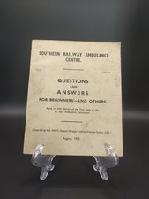 Southern Railway Ambulance Centre 1939 Booklet Air Raid Shelter World War 2 